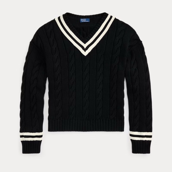 NWT Polo By Ralph Lauren Aran -Knit Cotton Cricket Sweater Size L
Women's - Picture 1 of 16